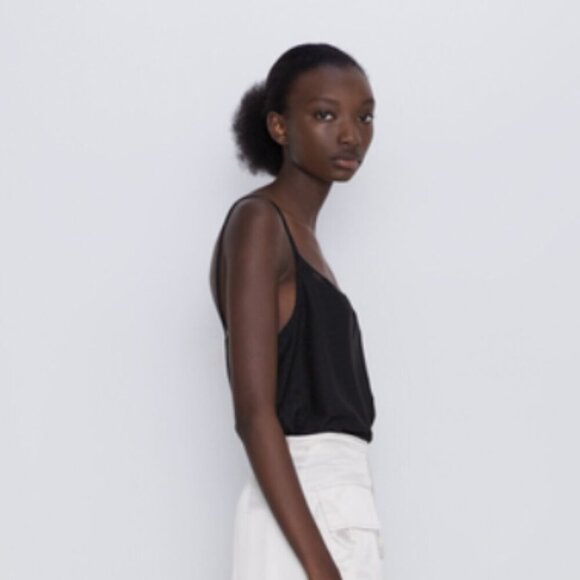 NWT ZARA | Lace V-Neck Eyelet Tank Top | Sz. S - Picture 3 of 9